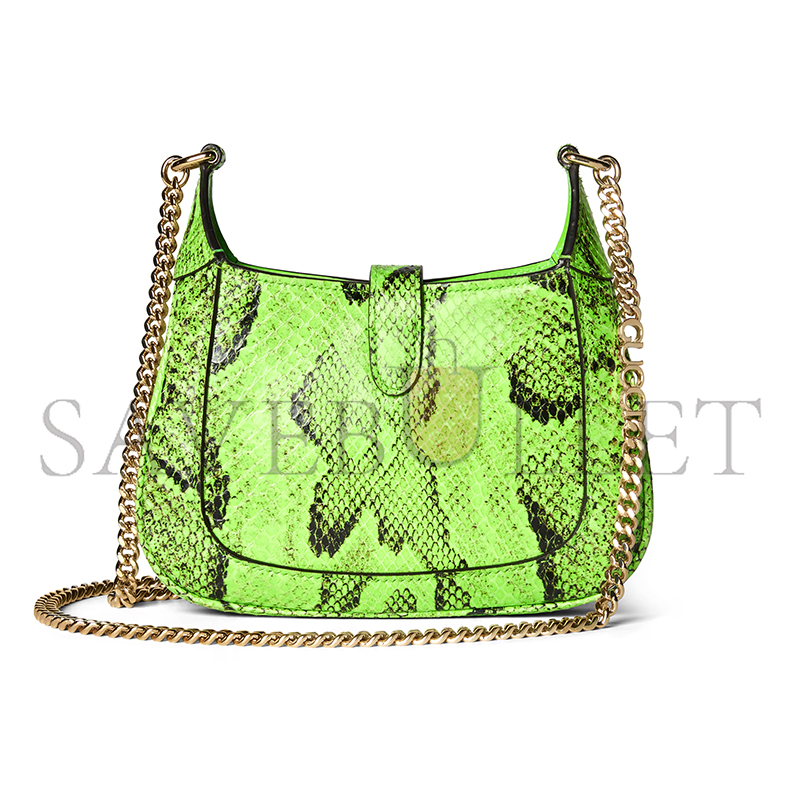 GUCCI JACKIE NOTTE PYTHON MINI BAG 782889 (19.5*18*3.5cm)
